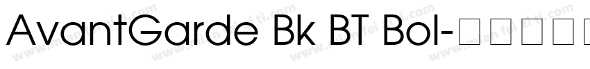AvantGarde Bk BT Bol字体转换